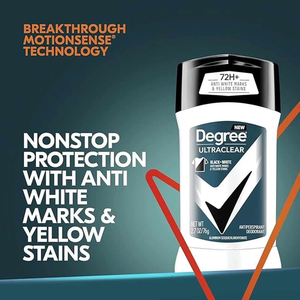 Degree Deodorant 2.7 Ounce Mens Ultra Clear Black & White (79ml) (6 Pack) Beauty and Personal Care Dove