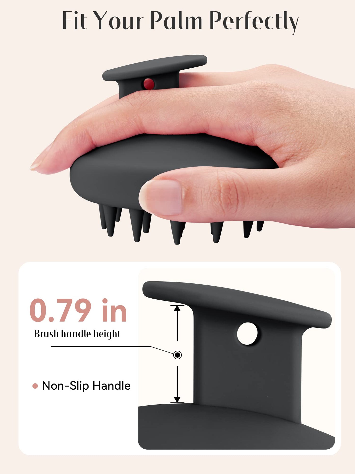 HEETA Scalp Massager Hair Growth, Scalp Scrubber with Soft Bristles, Integrated Silicone Design, Exfoliator for Dandruff Removal & Relaxation, Shampoo Beauty and Personal Care HEETA