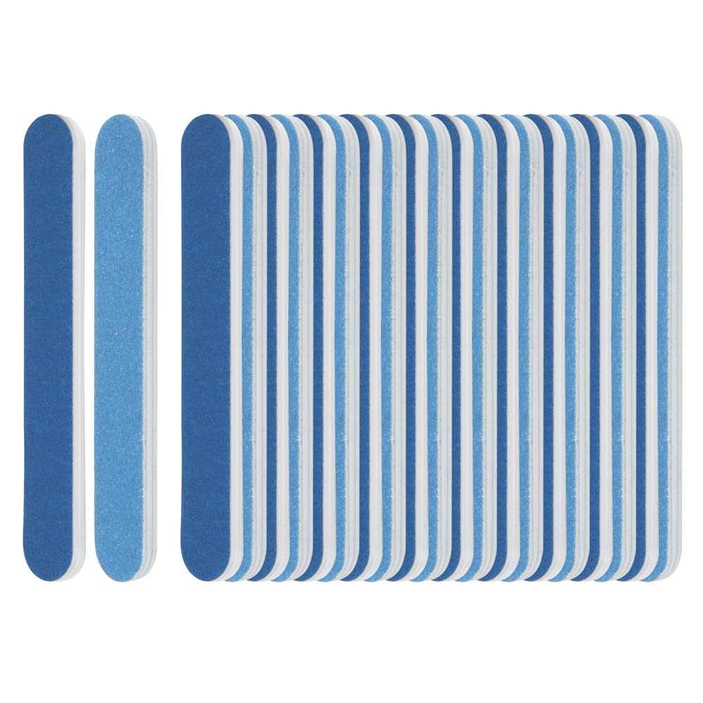 ForPro Professional Collection Mini Foam Board, Double-Sided Nail File, 220/320 Grit, 3.5” L x .5” W, Blue, 50-Count Beauty & Personal Care ForPro Professional Collection