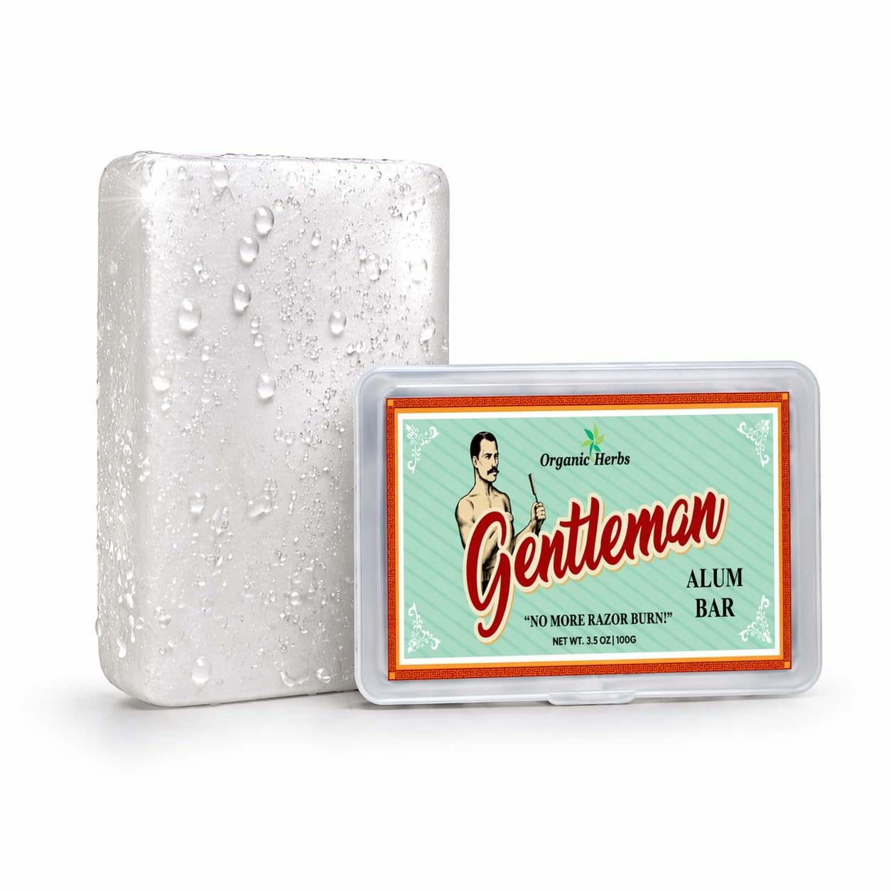 Natural Alum Block for Shaving Fitkari - Fitkiri Face After Shave Styptic, Piedra De Alumbre Deodorant for Shaving Razor Burn Relief - Travel Friendly Beauty and Personal Care Organic Herbs