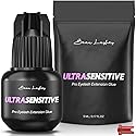 Sensitive Eyelash Extension Glue for Professionals | Low Humidity Strong Black Lash Adhesive for Long Lasting Semi Permanent Individual Lash Beauty & Personal Care BEAU LASHES
