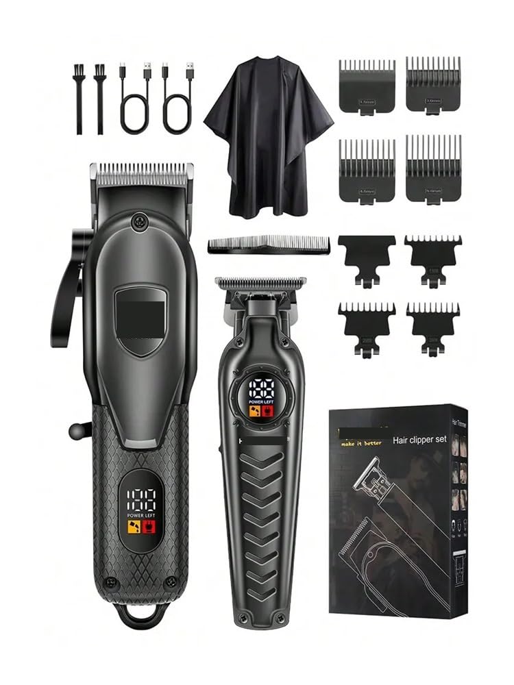 EWKYLSEM Hair Cutting Machine Professional Electric Clipper Kit Rechargeable Trimmer Dry Wet Shaving Machine Cordless(Green) Beauty and Personal Care EWKYLSEM