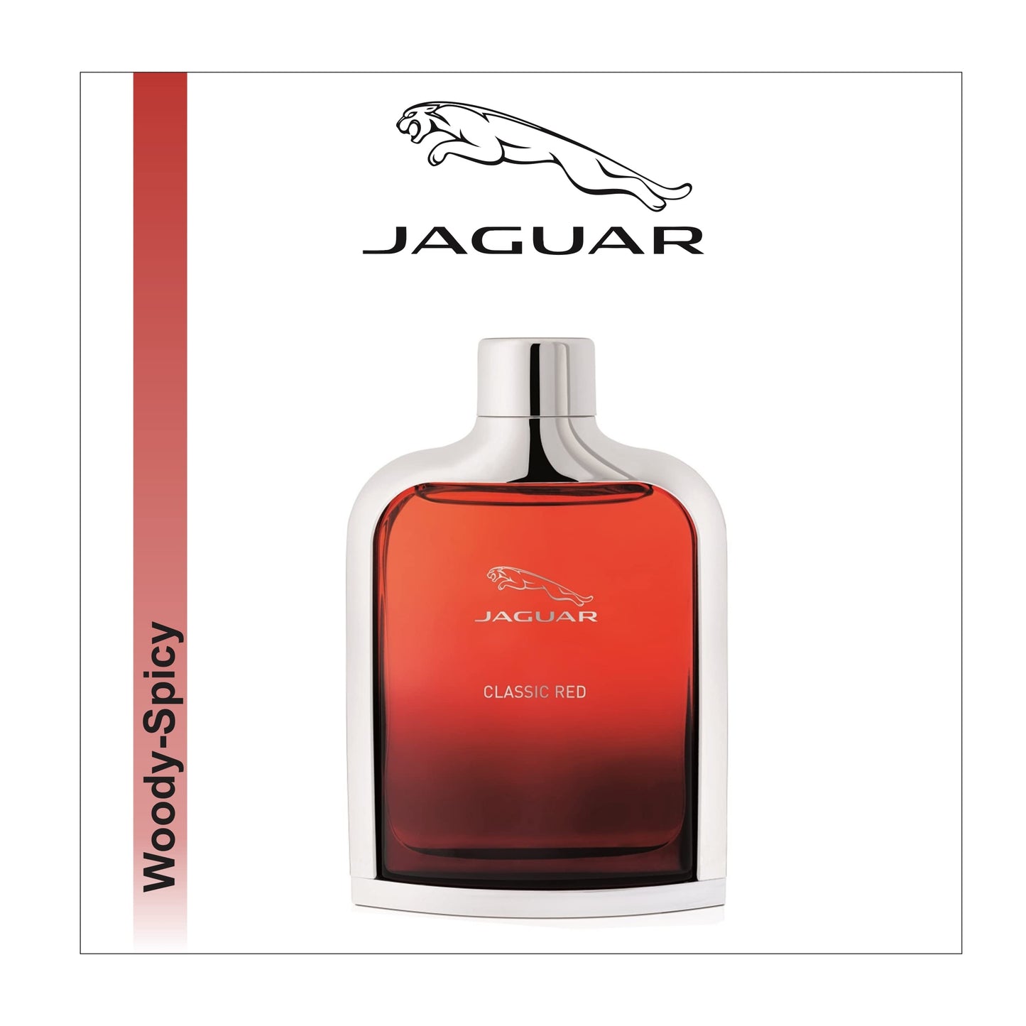Jaguar Classic Red Eau de Toilette Spray for Men, 3.4 Fl Oz Beauty & Personal Care JAGUAR