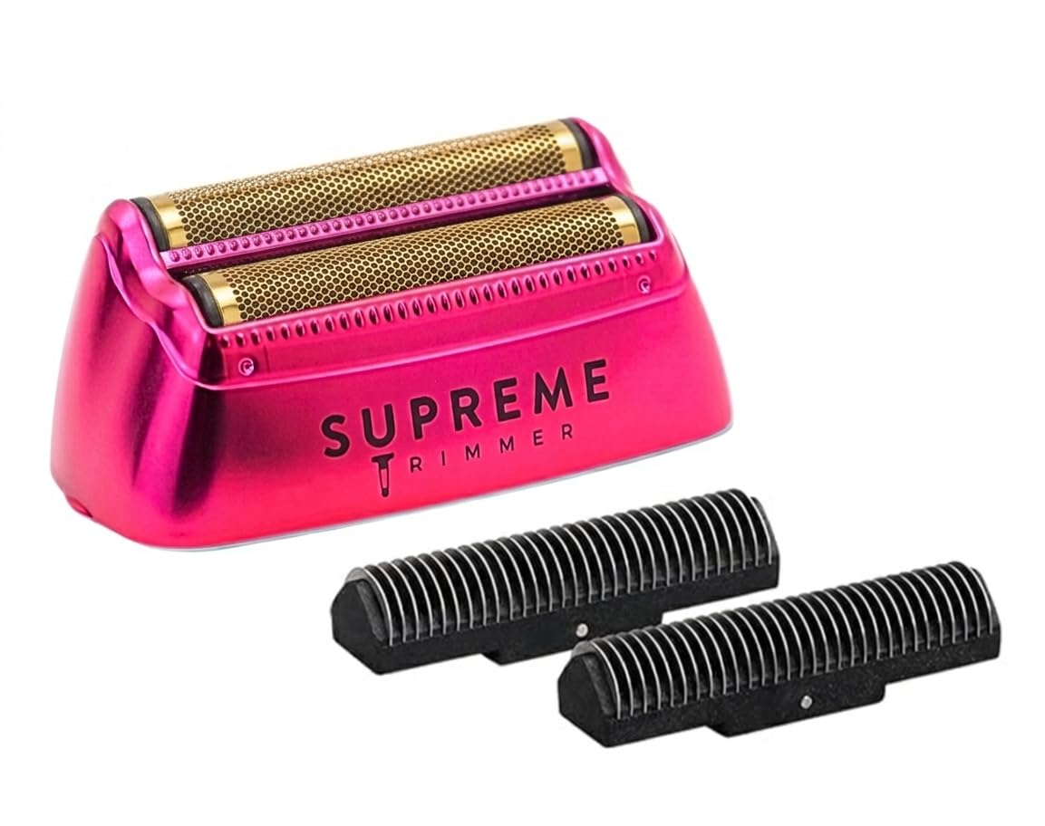Supreme Trimmer Replacement Foil & Cutter SB63 - Hypoallergenic Foil for Crunch STF602 - Pink Beauty and Personal Care Supreme Trimmer