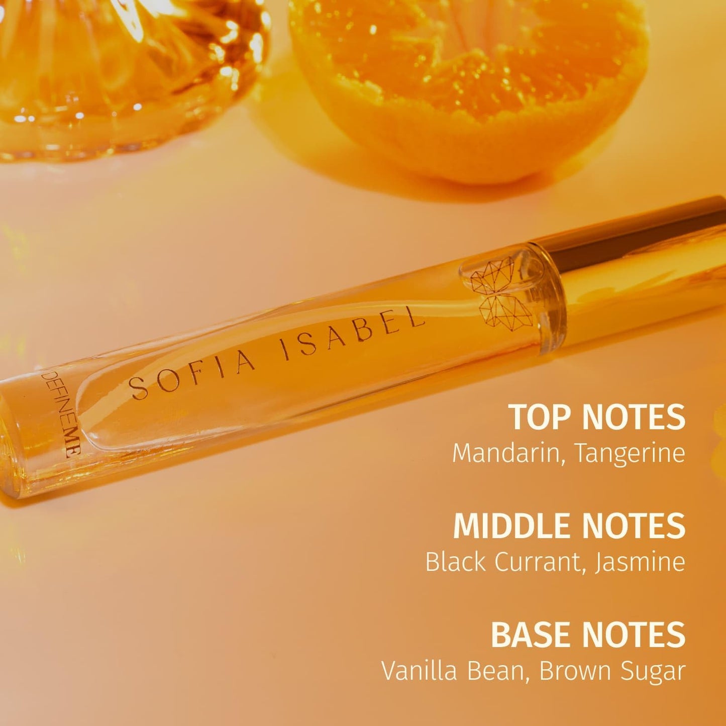 DefineMe Sofia Isabel Perfume, Travel Size, 0.3 fl oz, Gourmand, Fruity and Sweet Fragrance with Mandarin, Tangerine, Vanilla & Jasmine Notes Beauty & Personal Care DefineMe