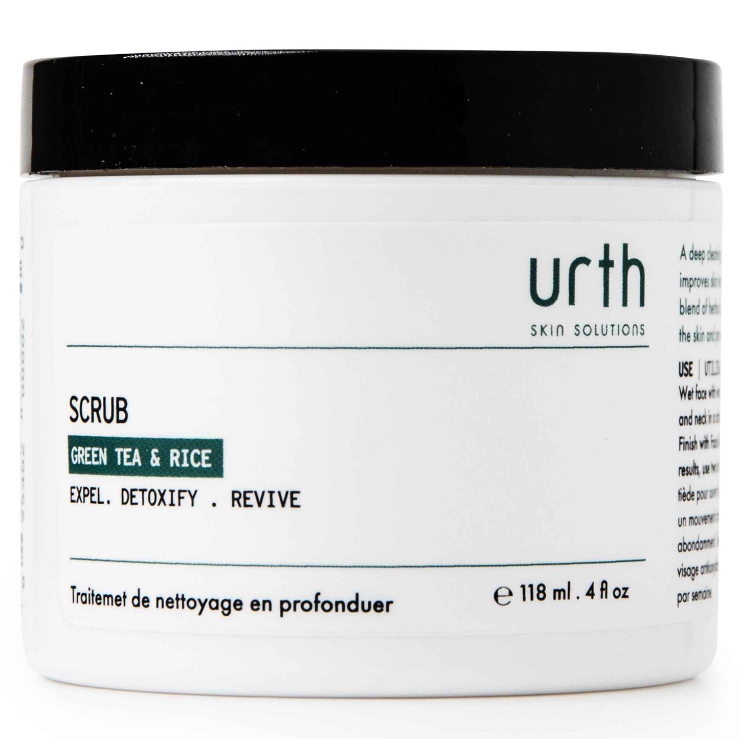 Urth Men's Exfoliating Face Scrub with Green Tea & Rice (4 oz), Deep Cleansing, Minimizes Blackheads, Smooths Skin, Daily Facial Scrub for Sensitive Beauty & Personal Care Urth Skin Solutions For Men