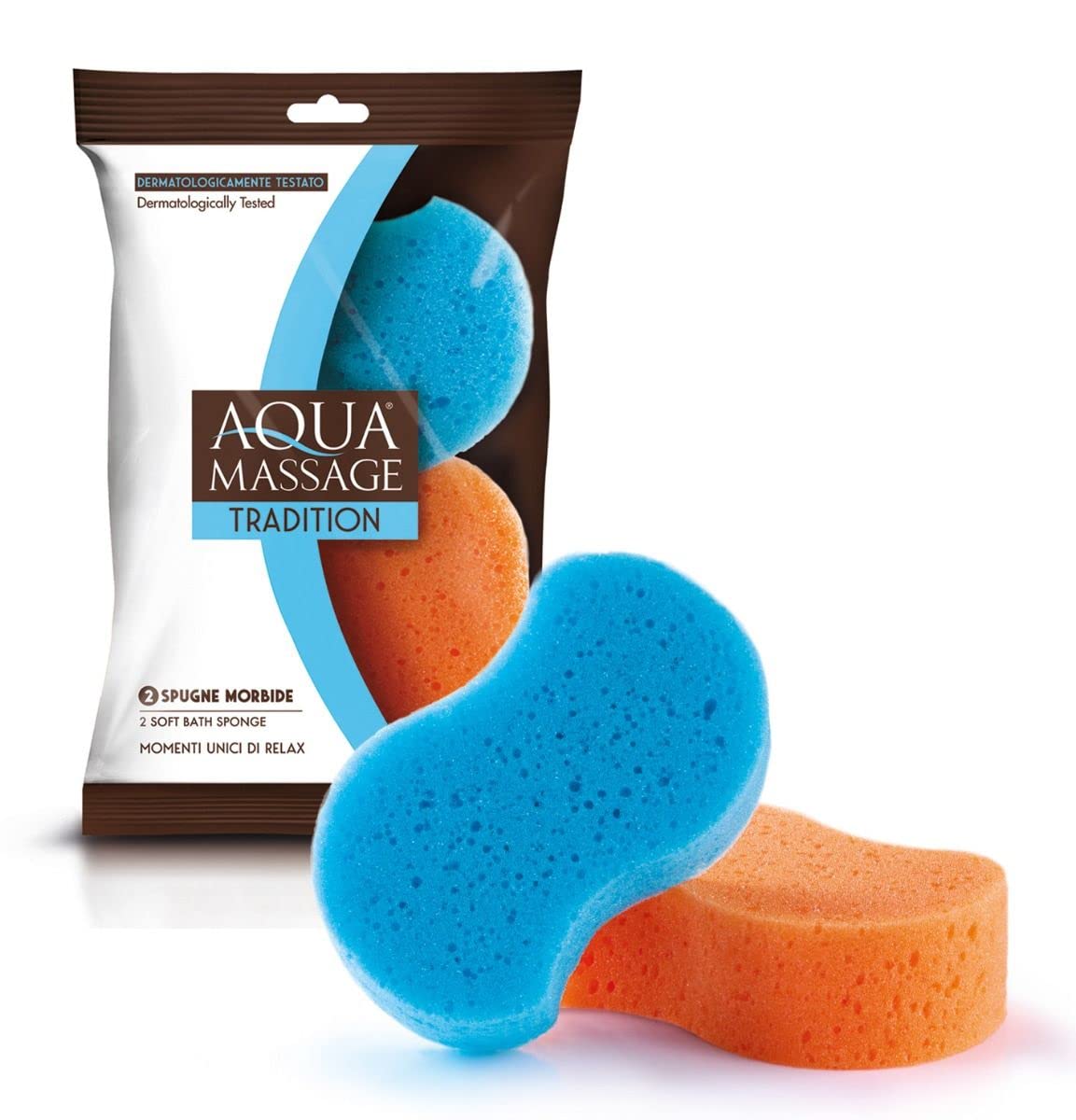Aqua Massage Tradition 2 Soft Sponges, 1 Pack of 2 Sponges Beauty and Personal Care AQUA MASSAGE