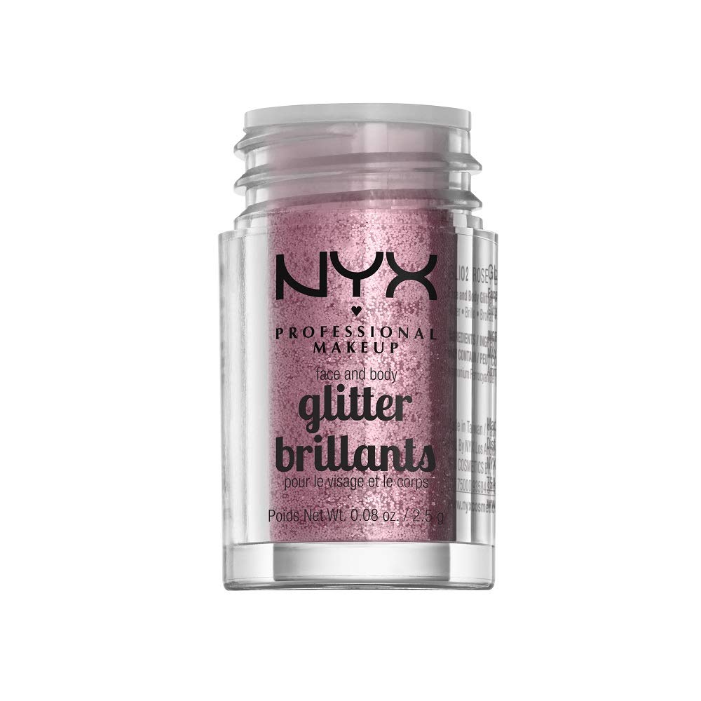 NYX PROFESSIONAL MAKEUP Face & Body Glitter, Rose Beauty & Personal Care NYX PROFESSIONAL MAKEUP