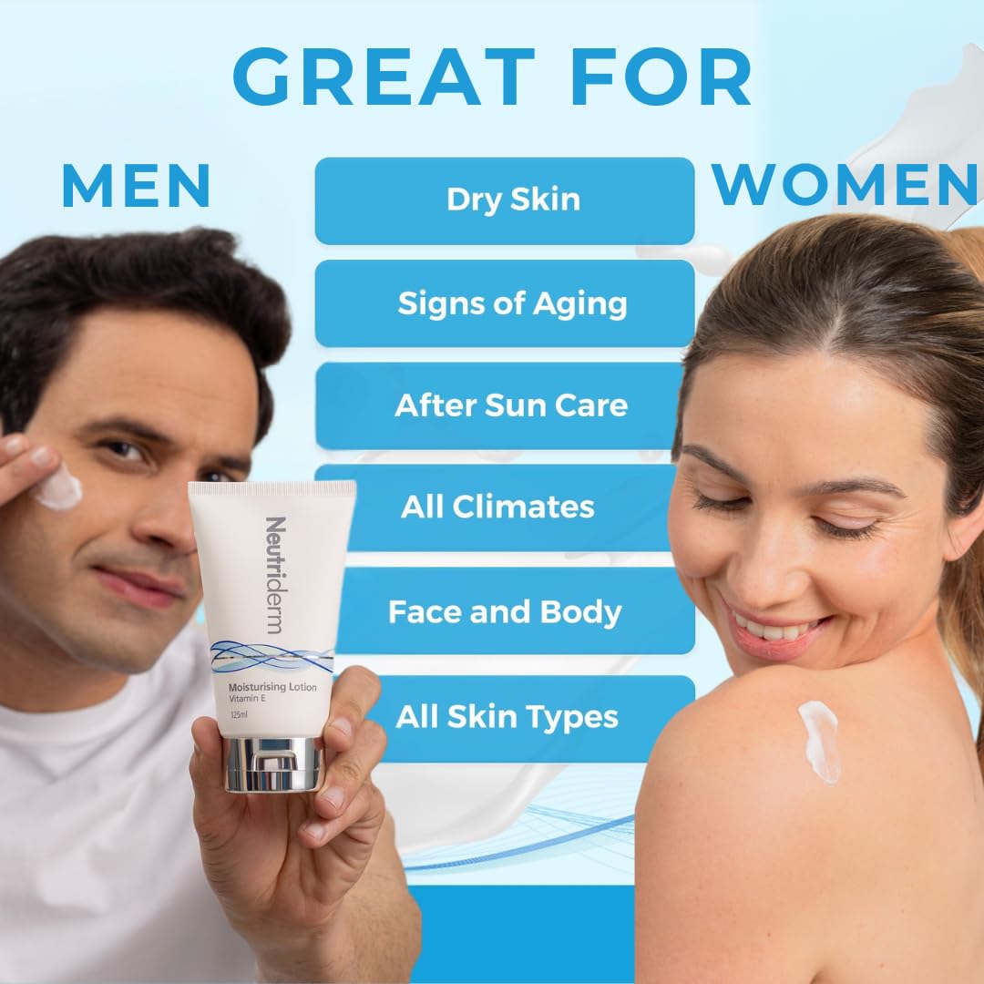 NEUTRIDERM Daily Face Moisturizer with Natural Vitamin E Cream, Moisturizing Lotion for Face and Body, Wrinkles, Dry, Acne-Prone, Irritated or Aging Beauty & Personal Care NEUTRIDERM