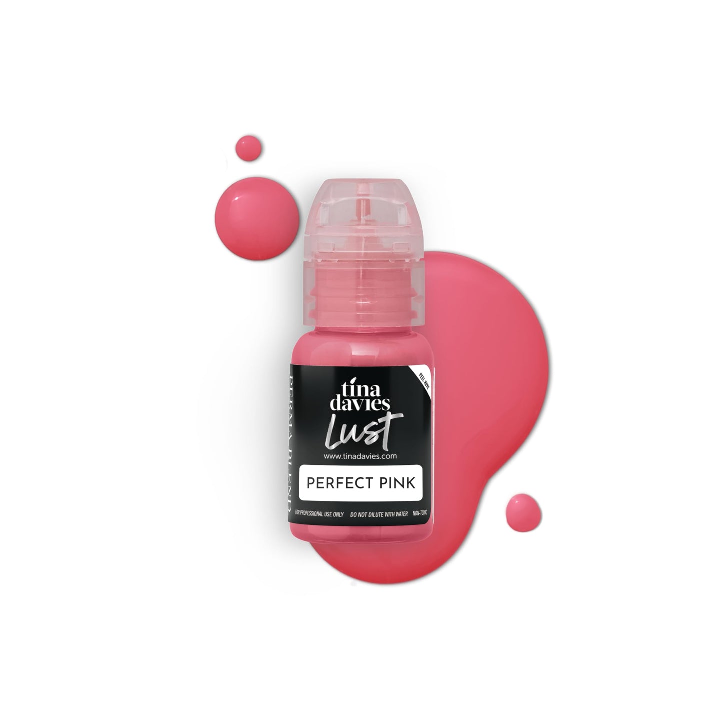 Tina Davies Professional Envy & Lust Lip Pigments - Permanent Lip Makeup - Colors Heal True to Tone - High Retention - Lust Perfect Pink, 1/2oz/15ml Beauty & Personal Care Tina Davies