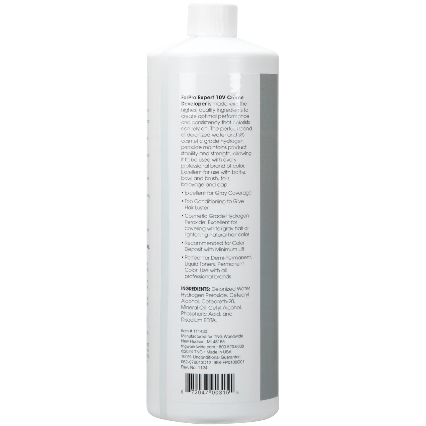 ForPro Expert 10 Volume Crème Developer, 32 Fl Oz - for Hair Lightening, Gray Coverage & Color Deposit with Minimum Lift Beauty & Personal Care ForPro Professional Collection