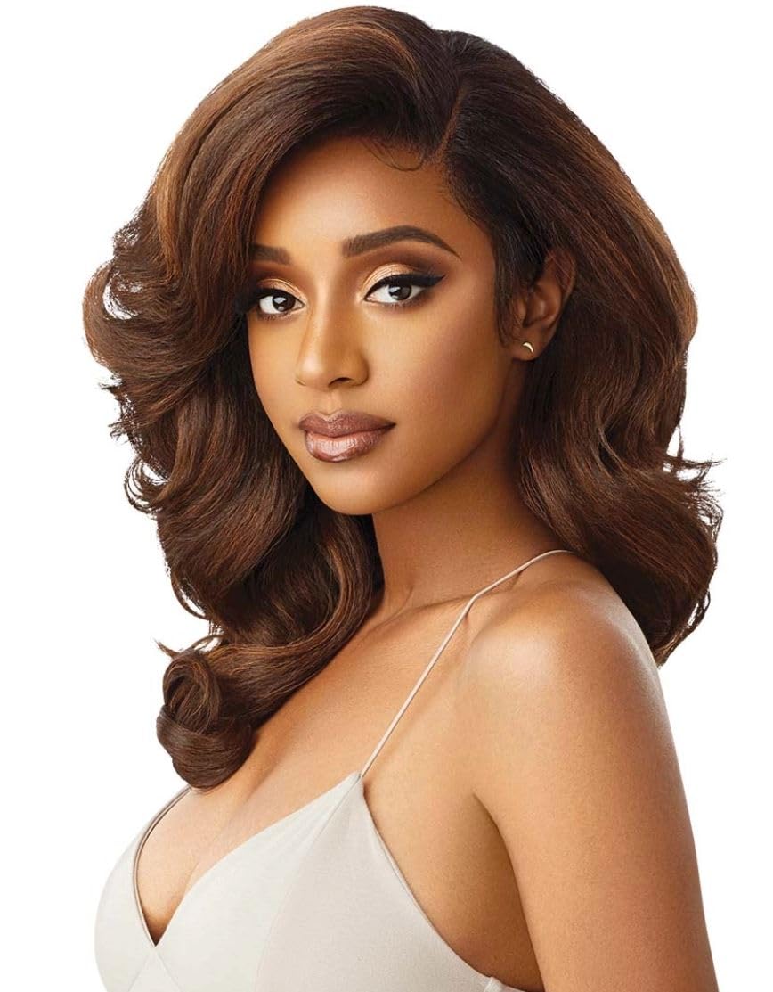 Outre LACEFRONT PERFECT HAIR LINE Glamorous Wavy Fully Hand-Tied 13”x 6” Frontal HD Baby Hair Transparent Lace Easy-to-Style Heat Friendly - JULIANNE