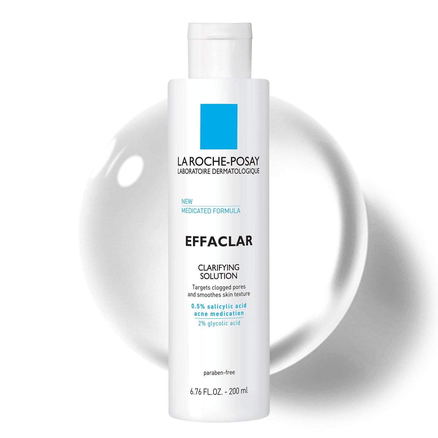 La Roche-Posay Effaclar Clarifying Solution Acne Toner with Salicylic Acid and Glycolic Acid, Pore Refining Oily Skin Toner, Gentle Exfoliant Beauty & Personal Care La Roche-Posay