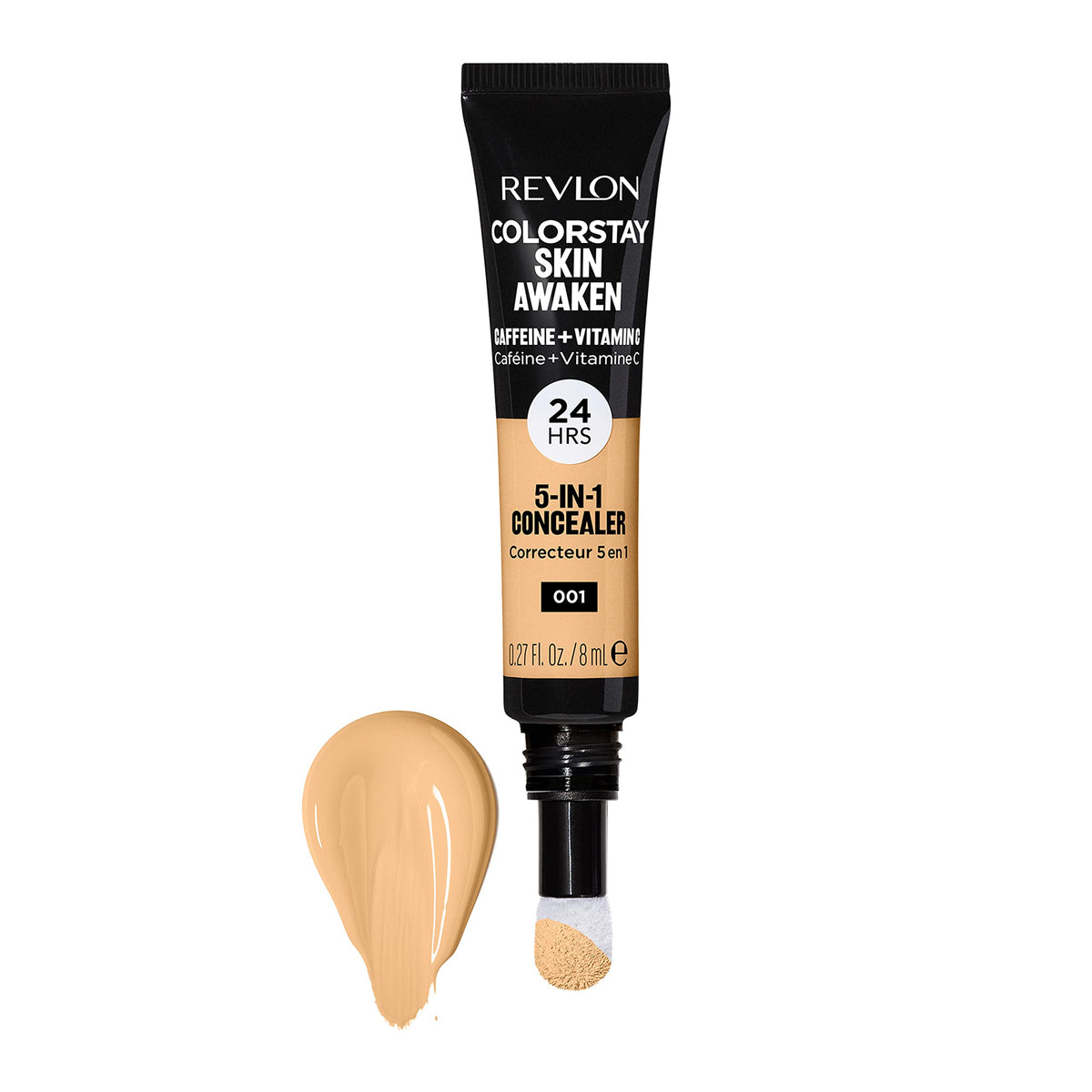 Revlon ColorStay Skin Awaken 5-in-1 Concealer, Lightweight, Creamy Longlasting Face Makeup with Caffeine & Vitamin C, For Imperfections, Dark Circles Beauty & Personal Care REVLON