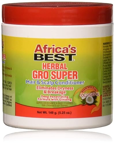 Africa's Best Maximum Strength Super Gro Hair & Scalp Conditioner, 5.25 oz,Yellow,38422 Beauty & Personal Care Africa's Best