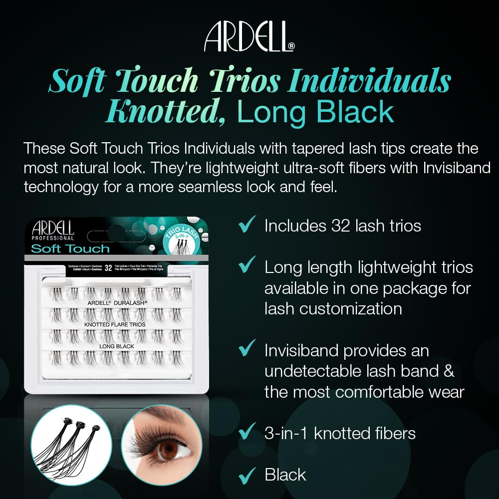 Soft Touch Trios Individuals Long Black Beauty & Personal Care Ardell