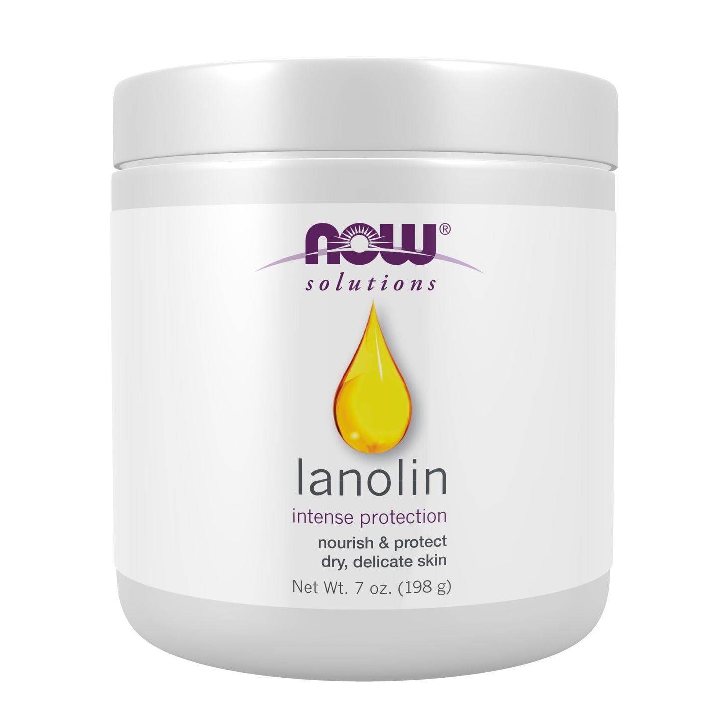 NOW Solutions, Pure Lanolin, Wind and Harsh Environment Skin Protectant, Thick Jelly, For Rough Dry Skin, 7-Ounce Beauty & Personal Care NOW Foods