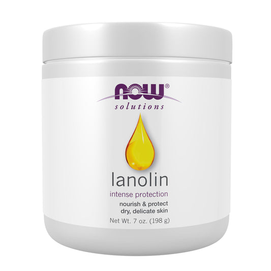 NOW Solutions, Pure Lanolin, Wind and Harsh Environment Skin Protectant, Thick Jelly, For Rough Dry Skin, 7-Ounce Beauty & Personal Care NOW Foods