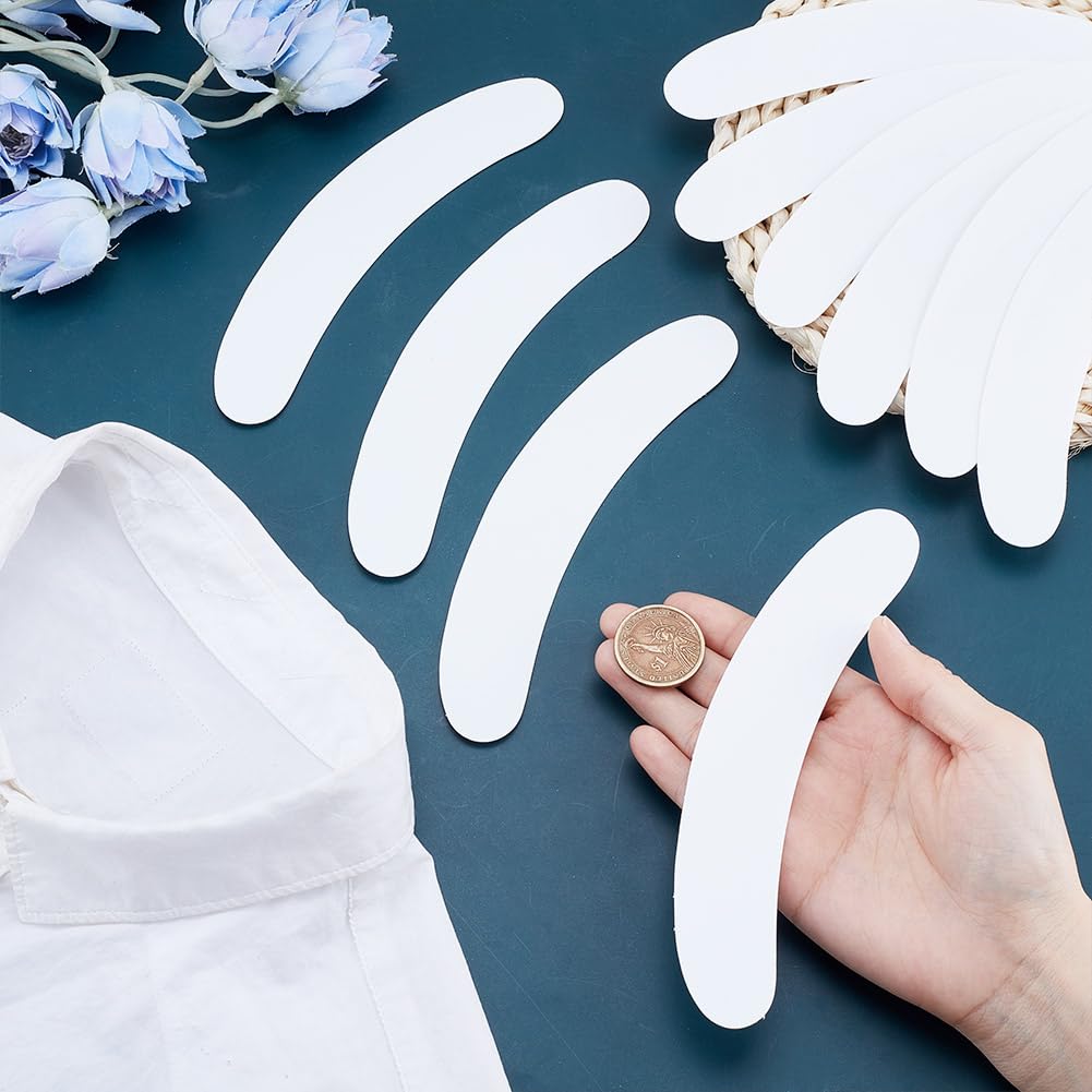 HOBBIESAY 10Pcs White Tab Collar Replacement for Clergy Shirt Collar Card Accessory Plastic Tab Collar Inserts for Priest Shirt for Men and Women Beauty and Personal Care HOBBIESAY
