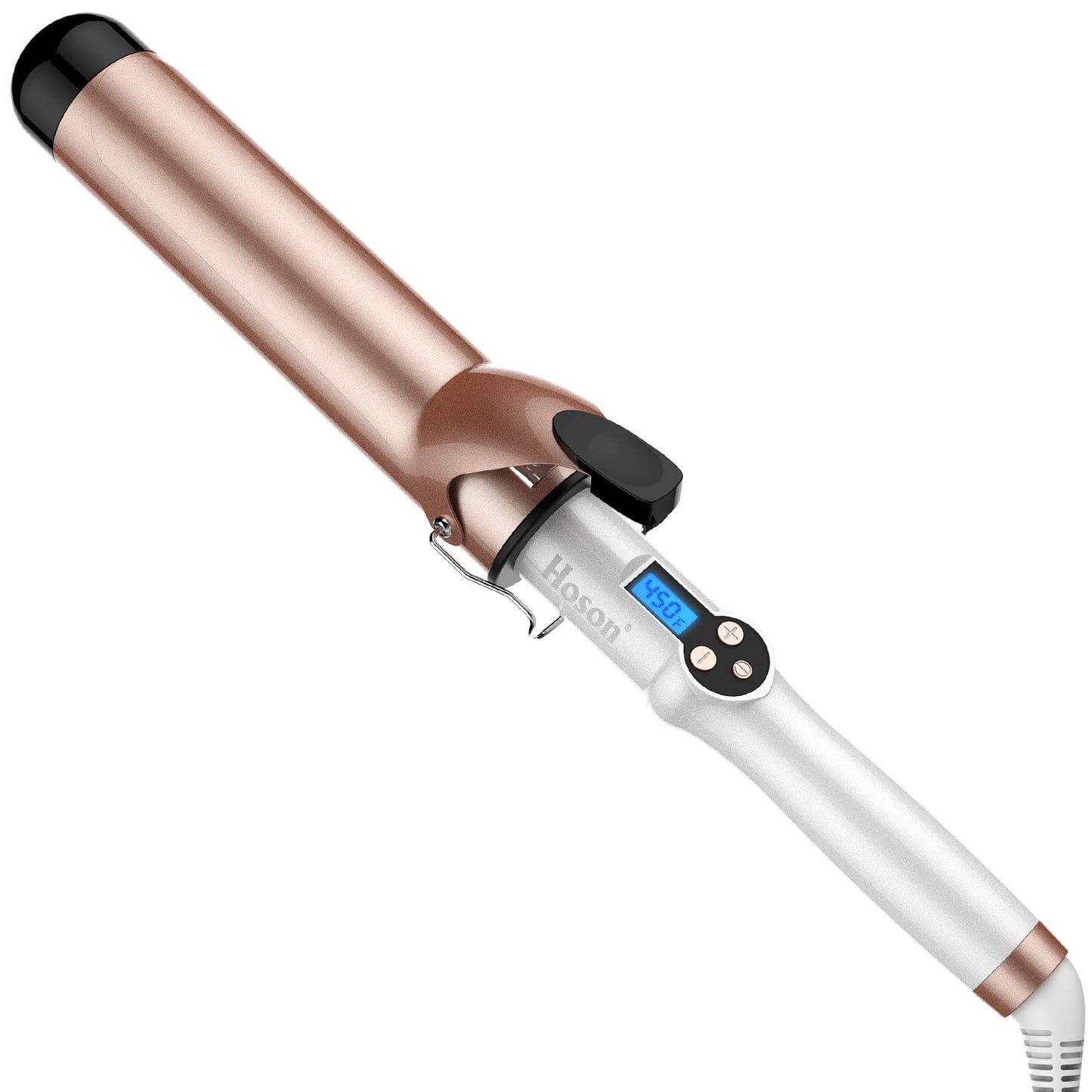 Hoson 1 3/4 Inch Curling Iron Large Barrel, 1.75 Long Barrel Curling Wand Dual Voltage, Ceramic Tourmaline Coating with LCD Display, Glove Include Beauty and Personal Care Hoson Default Title