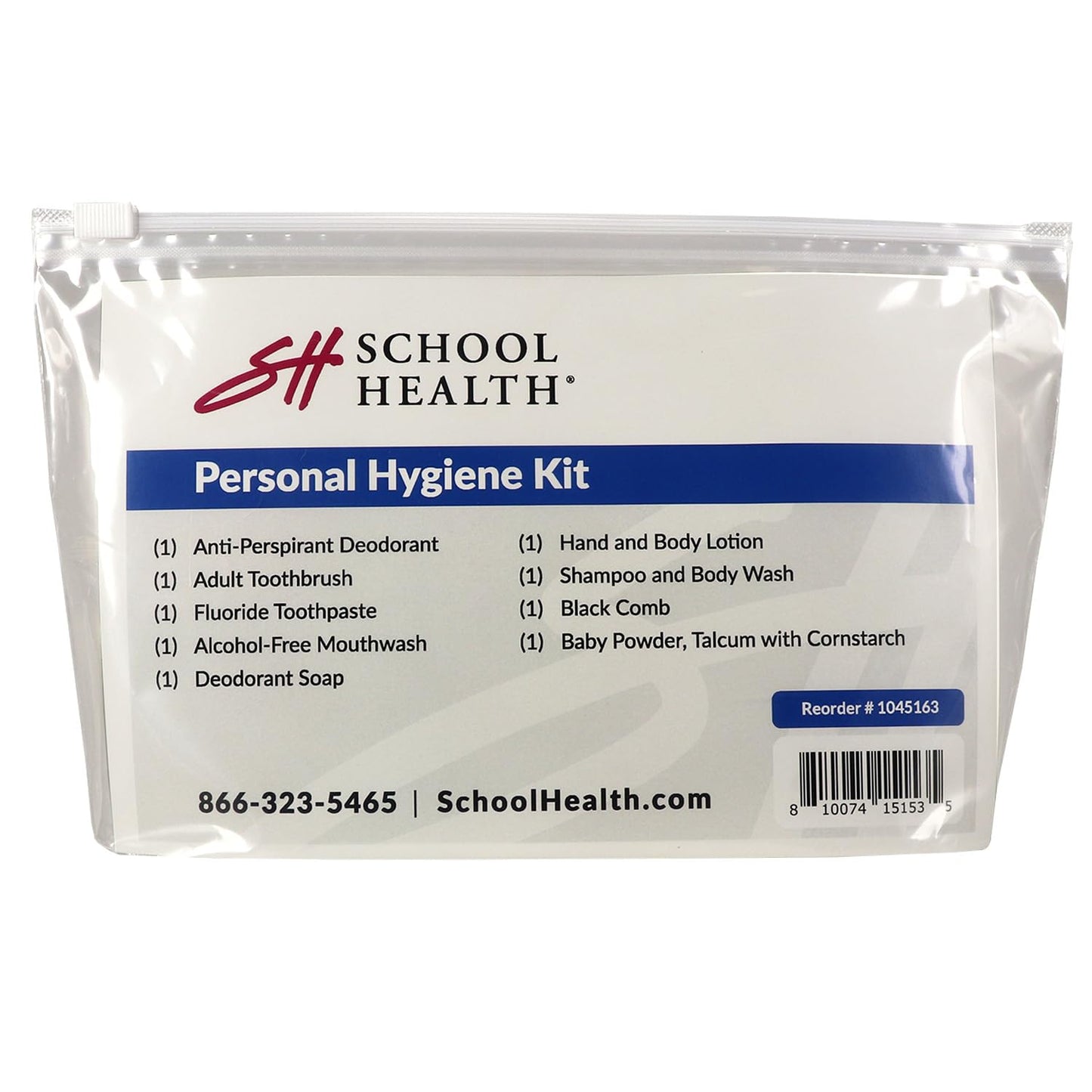 School Health - Personal Hygiene Kit, Compact and Portable, Toiletry Kit For Daycares and Schools, Convience Kits for Men, Women and Kids Beauty and Personal Care SH School Health