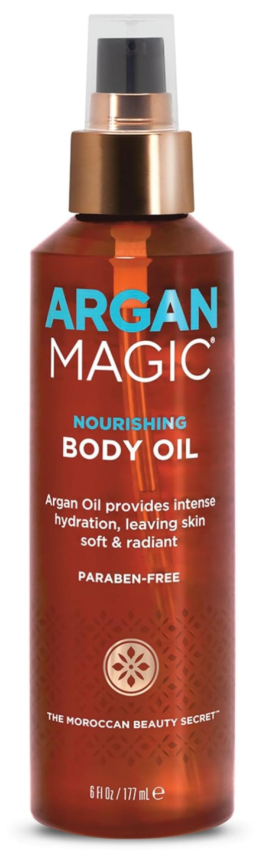 Argan Magic Nourishing Body Oil with Argan & Almond Oil | Intense Hydration, Softens & Radiates | Paraben Free, (6 FL Oz) Beauty & Personal Care Argan Magic