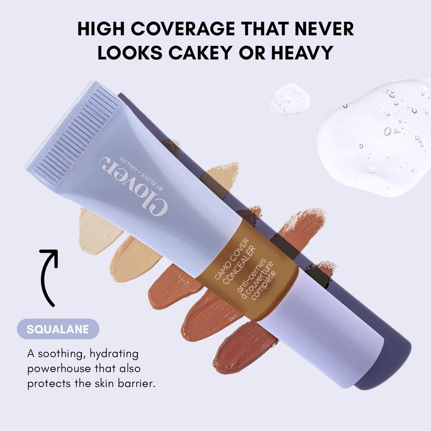 Clover Camo Cover Face & Under Eye Concealer Cruelty-Free & Vegan Natural Makeup Beauty & Personal Care Clover