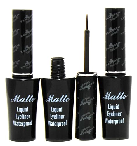 Italia Deluxe Matte Liquid Eyeliner Waterproof (3pcs) Beauty & Personal Care Italia Deluxe