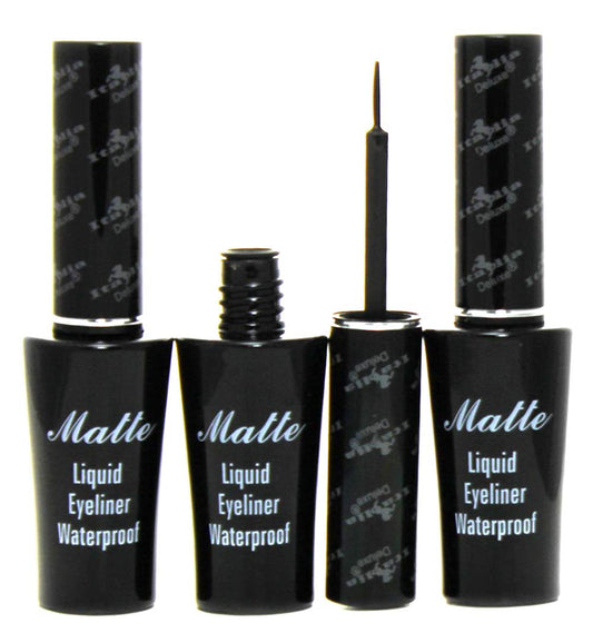 Italia Deluxe Matte Liquid Eyeliner Waterproof (3pcs) Beauty & Personal Care Italia Deluxe