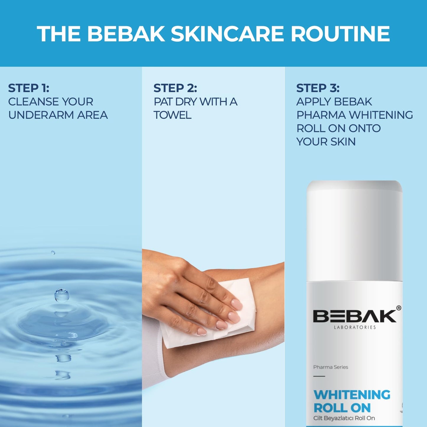 BEBAK Pharma Series Whitening Roll On 50 ML Beauty and Personal Care BEBAK