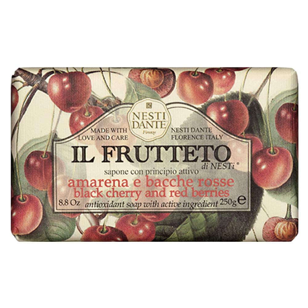 Nesti Dante Soap Bar, Italian Made Triple Milled Bar Soap in Black Cherry, 250 g (Pack of 1) Beauty & Personal Care Nesti Dante