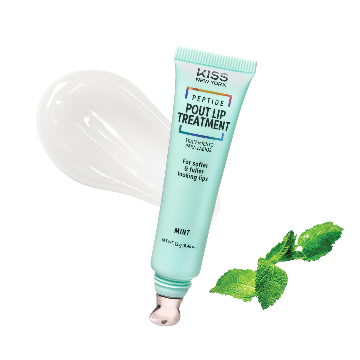 KISS NEW YORK Peptide Lip Treatment, Hydrating & Non-Sticky Plumping Balm, Shea Butter, Castor Oil & Squalane Reduces Look of Fine Lines, Softer Beauty and Personal Care Kiss
