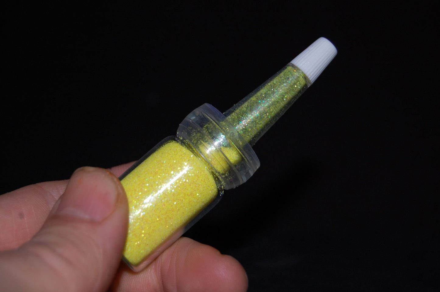UV Blacklight Reactive Cosmetic Face & Body Glitter Powder (10 Gram Jars) (UV Lemon Yellow) Beauty & Personal Care DIRECTGLOW LLC