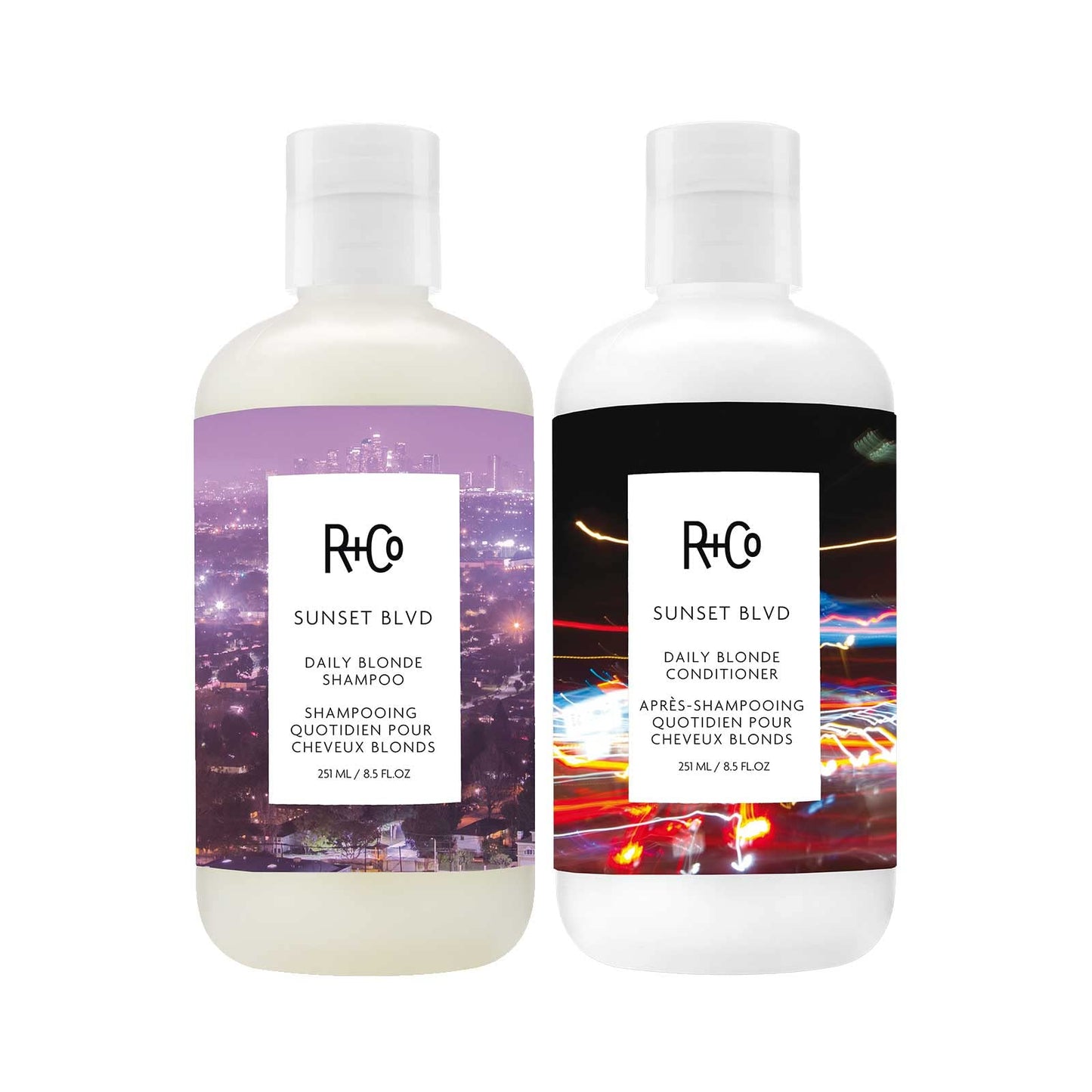 R+Co Sunset Blvd Daily Blonde Shampoo + Conditioner Duo 8.5 Fl Oz (Set of 2) Beauty & Personal Care R+Co