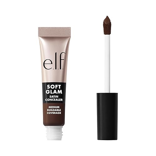 e.l.f. Soft Glam Satin Concealer, Medium Coverage For Blemishes & Under-Eye, Crease-Resistant, Long Lasting, Vegan , 64 Rich Neutral Beauty & Personal Care e.l.f.