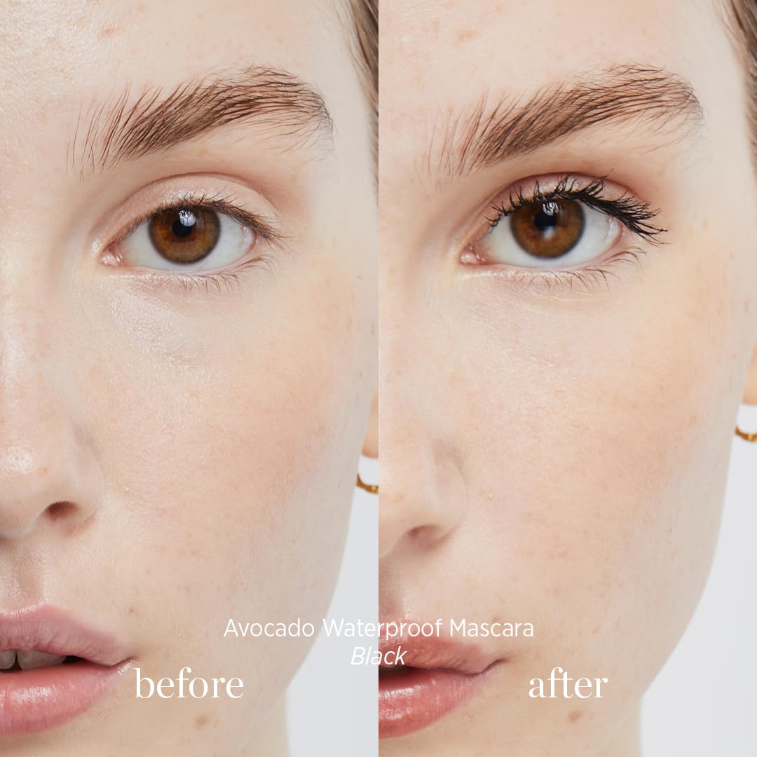 Ere Perez - Avocado Waterproof Mascara | Lengthen, Nourish, Enhance, Strengthen | Long-Lasting, Sensitive Eye Safe | Mamey + Camelia Oils | Vegan Beauty & Personal Care Ere Perez