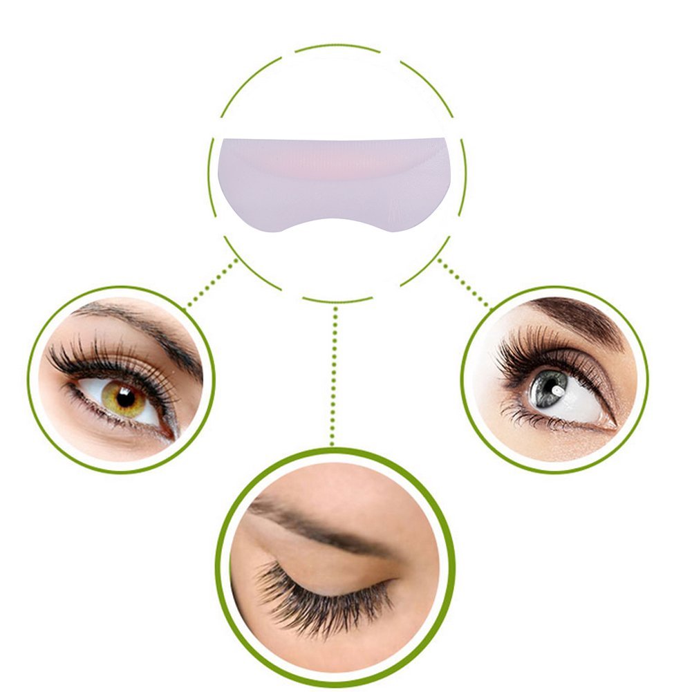 5Pairs/Set Silicone Eyelash Perming Curler, 3D Eyelash Perming Curling Pad Patch Eyelash Pad False Lashes Extension Makeup Tool for Eyelash Perm Beauty & Personal Care Vruping