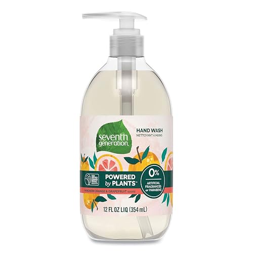 Natural Hand Wash, Mandarin Orange And Grapefruit, 12 Oz Pump Bottle, 8/carton Beauty & Personal Care Seventh Generation
