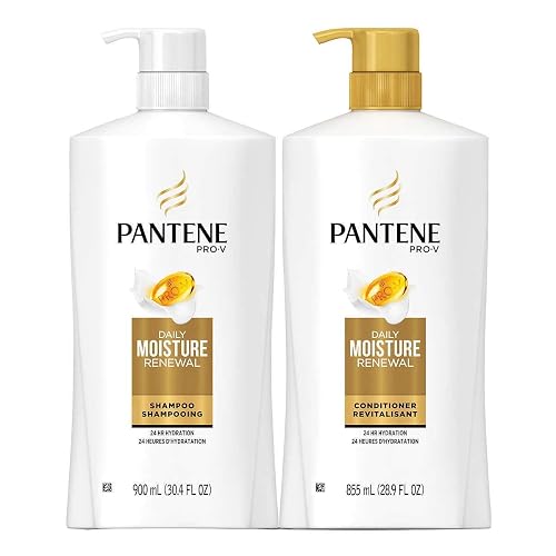 Pantene Pro-V Daily Moisture Renewal, 30.4 Fl.Oz (900ml) Shampoo & 28.9 Fl.Oz (855ml) Conditioner Set Beauty & Personal Care Pantene