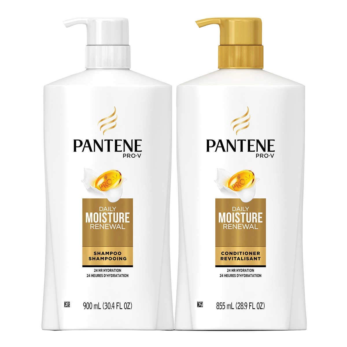 Pantene Pro-V Daily Moisture Renewal, 30.4 Fl.Oz (900ml) Shampoo & 28.9 Fl.Oz (855ml) Conditioner Set Beauty & Personal Care Pantene