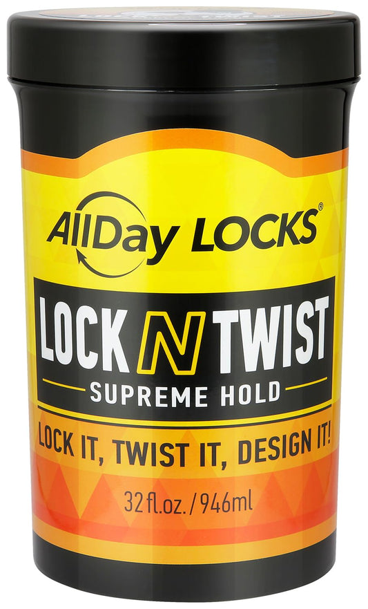 AllDay Locks Lock N Twist Supreme Hold - Extreme Styling Control for Locs, Microlocs, Twists, and Retwists, Provides Edge Control, Strong Hair Gel Beauty & Personal Care AllDay Locks