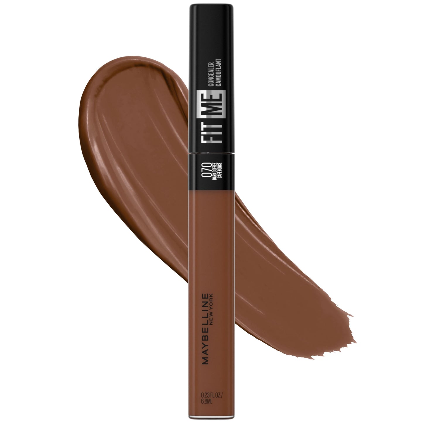 Maybelline Fit Me Liquid Concealer Makeup, Natural Coverage, Lightweight, Conceals, Covers Oil-Free, Dark Coffee (Packaging May Vary) Beauty & Personal Care MAYBELLINE