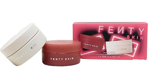 Fenty Skin Lil Butta Dropz Mini Whipped Oil Body Cream Duo - Nauthty Nutmeg and Warm Cinnamon Shimmering (2.5 Fl Oz each) Beauty & Personal Care FENTY BEAUTY