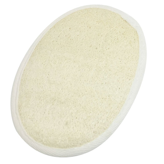 Ruilogod Oval Shaped Bath Scrubber Shower Puff Beige White (id: 447 8be BFD c84 534 Beauty and Personal Care Ruilogod