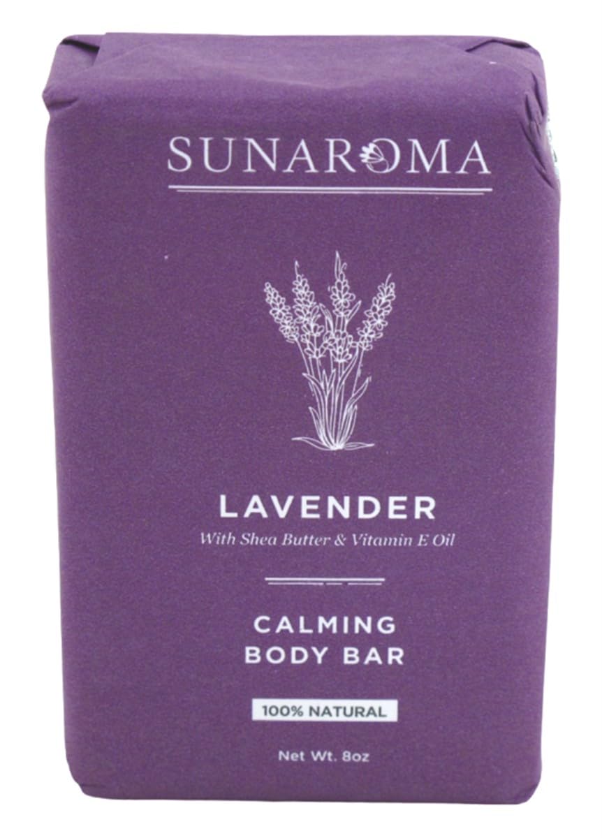 Sunaroma Soap Bar Lavender Shea + Vitamin E Oil 8 Ounce (Pack of 3) Beauty & Personal Care SUNAROMA