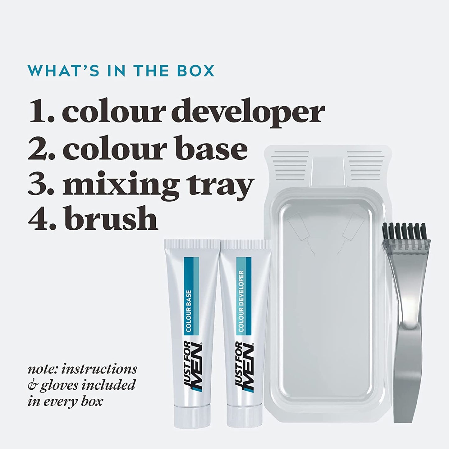 JUST FOR MEN Color Gel Mustache & Beard M-55 Real Black 1 Each (Pack of 5) Beauty & Personal Care Just for Men