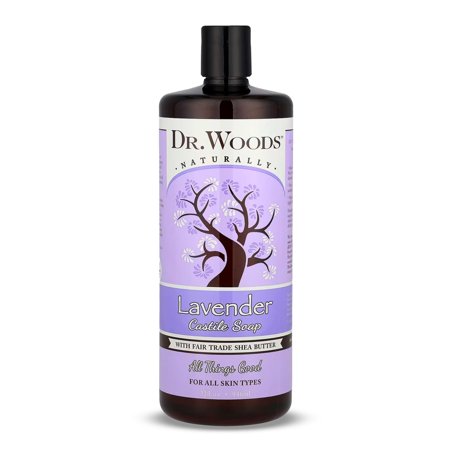 Dr. Woods Lavender Liquid Castile Soap - Castile Soap with Pure Lavender Oil, Body Wash for Men and Women, Contains Organic Shea Butter, Natural Beauty & Personal Care Dr. Woods