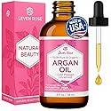 Leven Rose Organic Argan Oil for Hair, Face and Skin - 4 oz 100% Pure Moroccan Cold-Pressed Organic Beauty & Personal Care Leven Rose