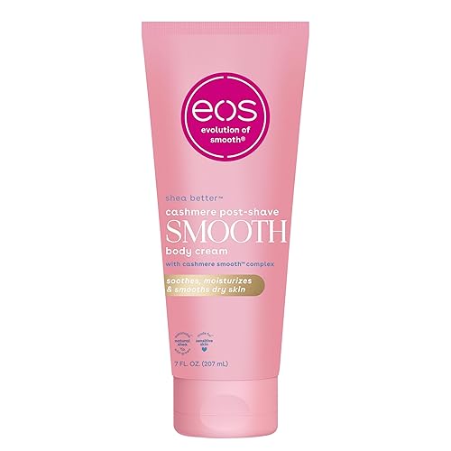 eos Cashmere Skin Collection Post-Shave Smooth Body Cream- Vanilla Cashmere, 72-Hour Hydration, Nourishing, Body Care, Shea Butter, 7 fl oz Beauty & Personal Care eos
