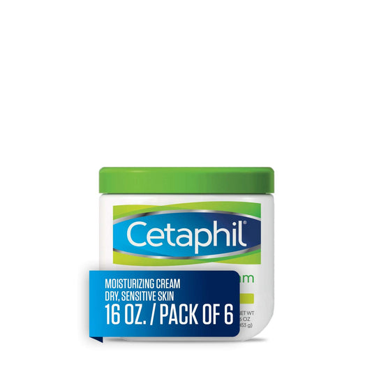 Cetaphil Moisturizing Cream for Very Dry/Sensitive Skin, Fragrance Free, 16 Ounce, Pack of 6 Beauty & Personal Care Cetaphil